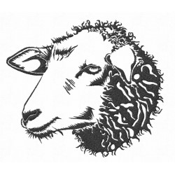 Stickerei Schaf